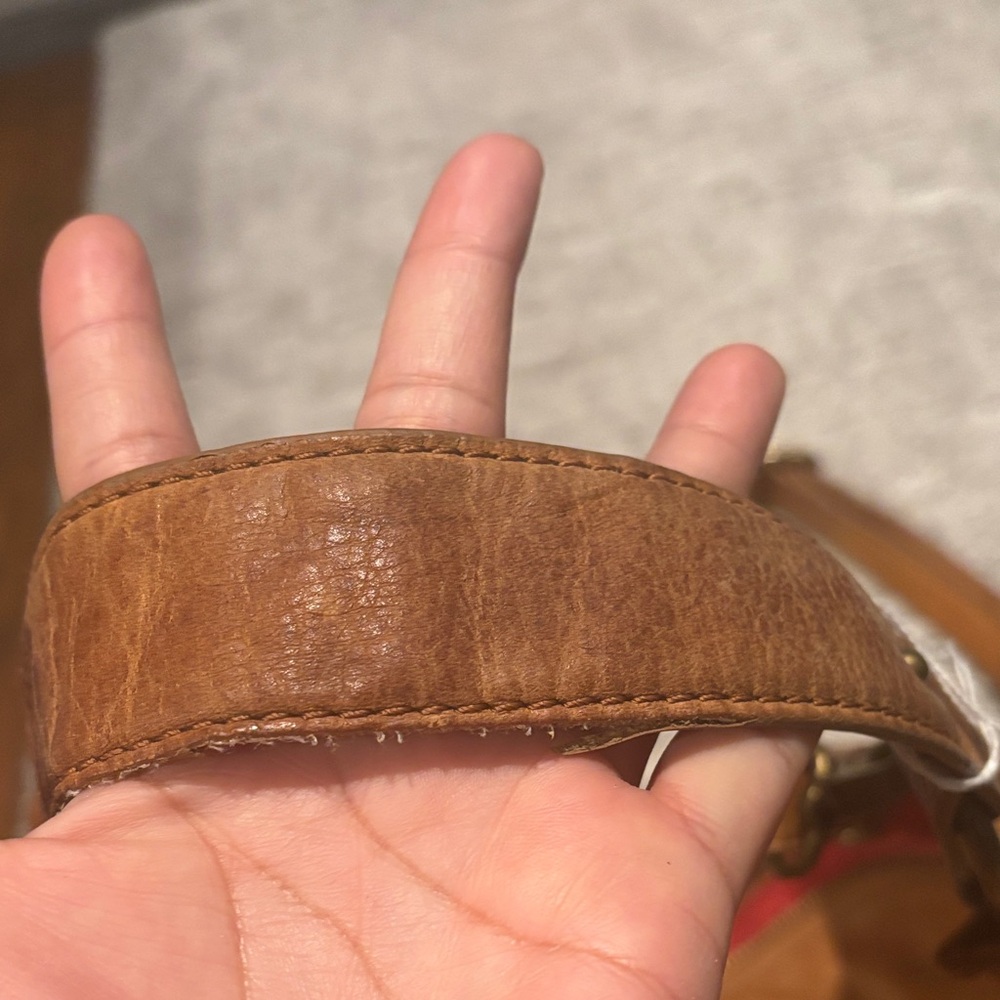 Lucky Brand Brown Leather Fringe Shoulder Bag - Picture 4 of 10